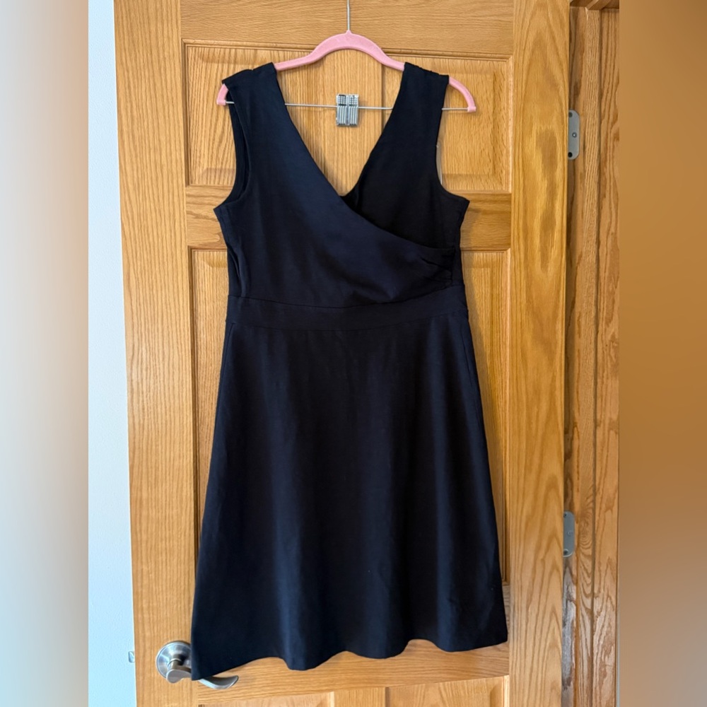 Patagonia Black Porch Song Dress Slim Fit Large